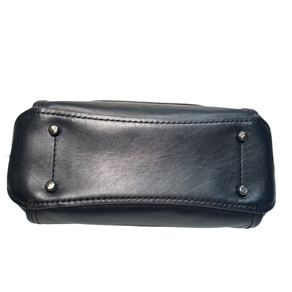 Coach Black Floral Appliqué Shoulder Bag with Gunmetal Hardware - Picture 7 of 9